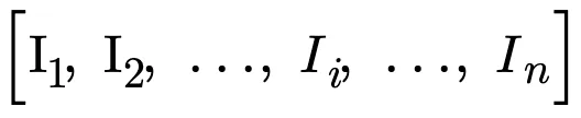 Current investment in each instrument: I1, I2, …, Ii, …, In